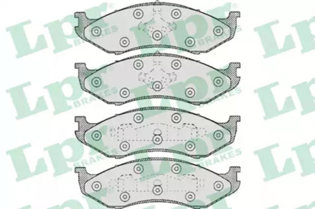 Klocki hamulcowe przednie tarczowe 05P459 LPR
