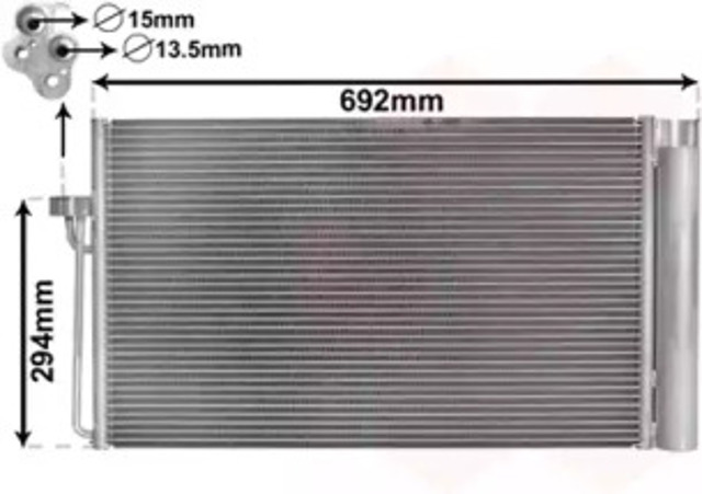 Chłodnica klimatyzacji 06005273 VAN WEZEL