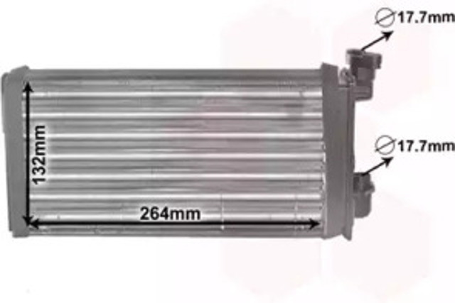 Chłodnica nagrzewnicy (ogrzewacza) 06006022 VAN WEZEL