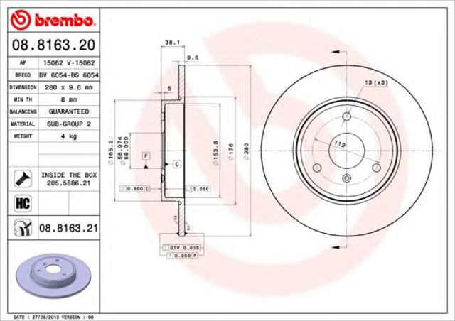 08816321 Brembo