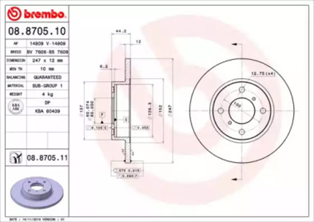 08870511 Brembo