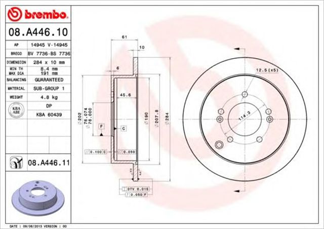 08A44610 Brembo