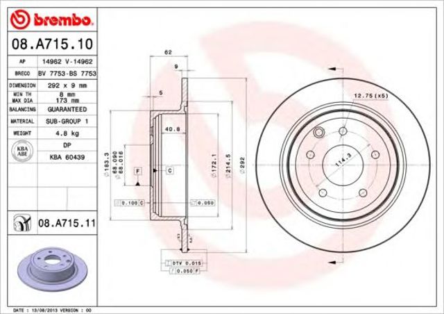 08A71511 Brembo