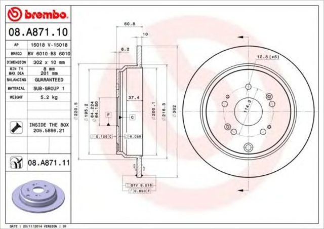 08A87110 Brembo