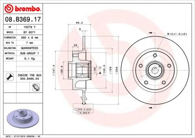 08B36917 Brembo
