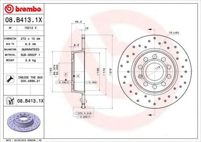 08B4131X Brembo
