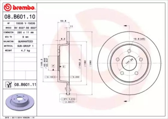 08B60110 Brembo