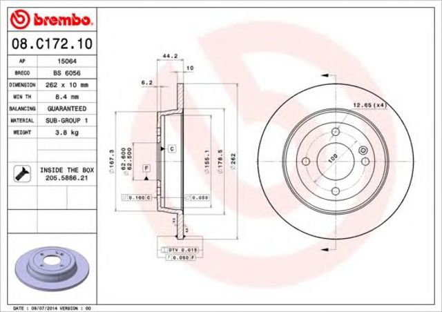 08C17210 Brembo