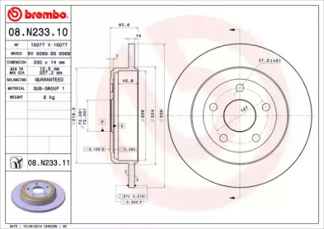 08N23311 Brembo