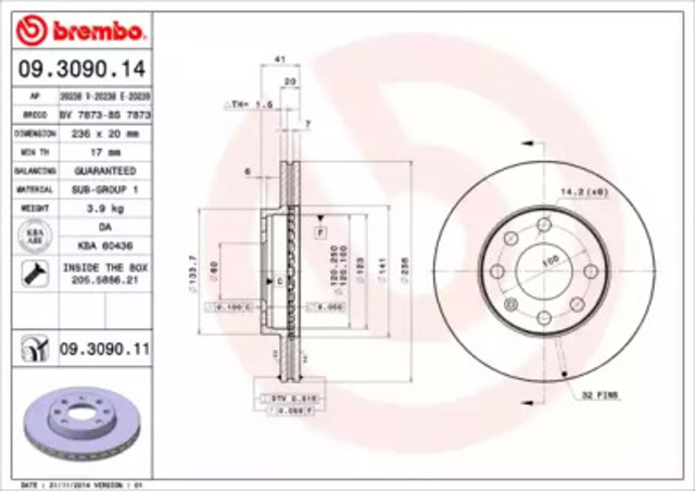 09309011 Brembo