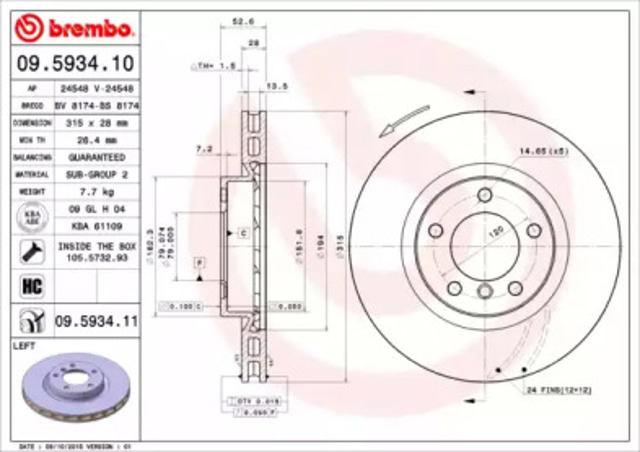 09593411 Brembo