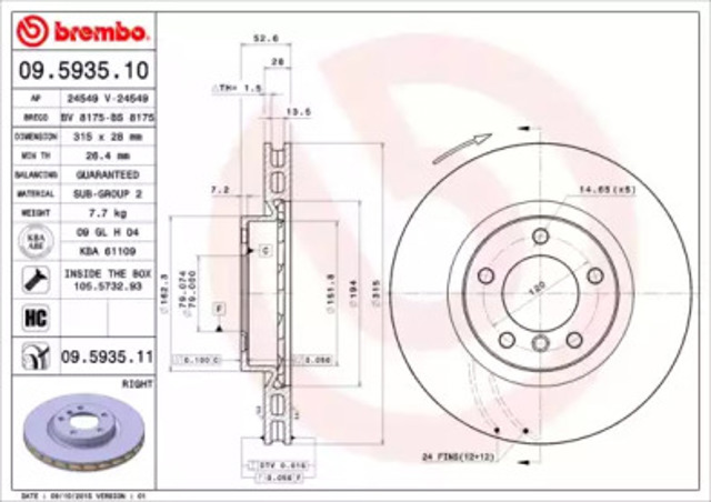 09593511 Brembo