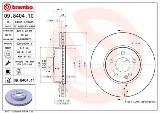 09840411 Brembo