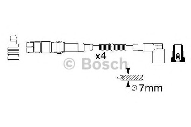 Zestaw przewodów wysokiego napięcia 0986356310 Bosch