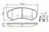 Klocki hamulcowe przednie tarczowe 0986424709 BOSCH