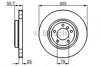 Tarcza hamulcowa przednia 0986478012 BOSCH