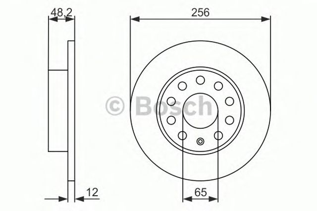 Tarcza hamulcowa tylna 0986479B78 BOSCH