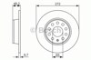 Tarcza hamulcowa tylna 0986479C20 BOSCH