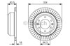 Tarcza hamulcowa tylna 0986479U29 BOSCH