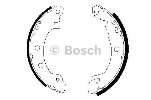 Klocki hamulcowe tylne bębnowe  0986487289 Bosch