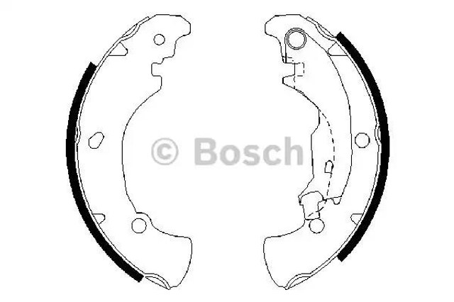 Klocki hamulcowe tylne bębnowe  0986487560 Bosch