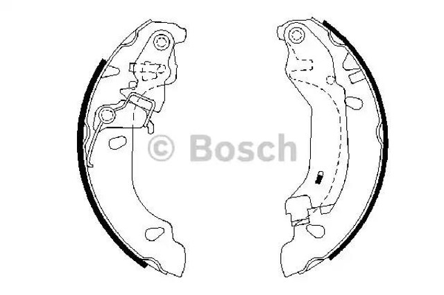 Klocki hamulcowe tylne bębnowe  0986487669 Bosch