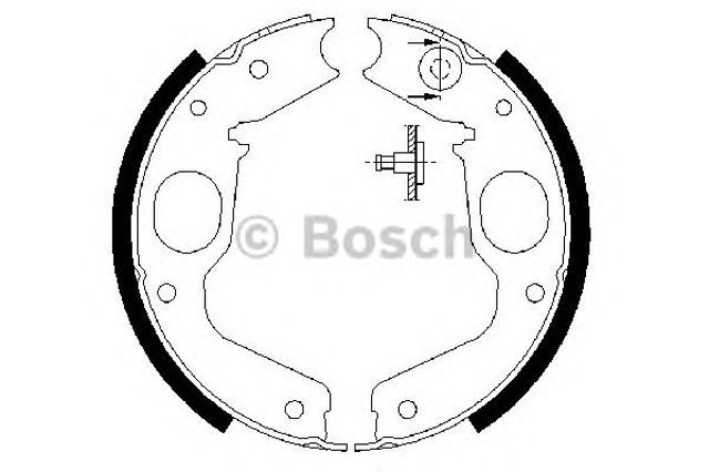 Klocki hamulca ręcznego 0986487719 BOSCH