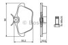 Okładziny (klocki) do hamulców tarczowych tylne 0986494020 BOSCH