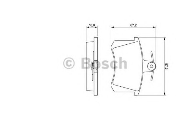 Okładziny (klocki) do hamulców tarczowych tylne 0986494059 BOSCH