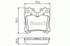 Okładziny (klocki) do hamulców tarczowych tylne 0986494424 BOSCH