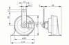 Sygnał dźwiękowy (klakson) 0986AH0502 BOSCH