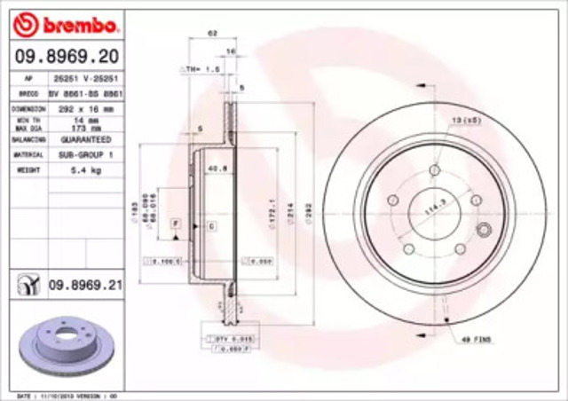 09896920 Brembo