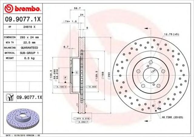0990771X Brembo