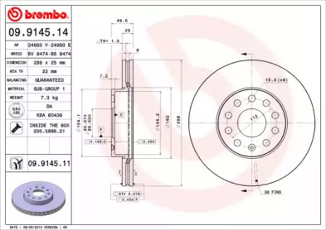 09914511 Brembo