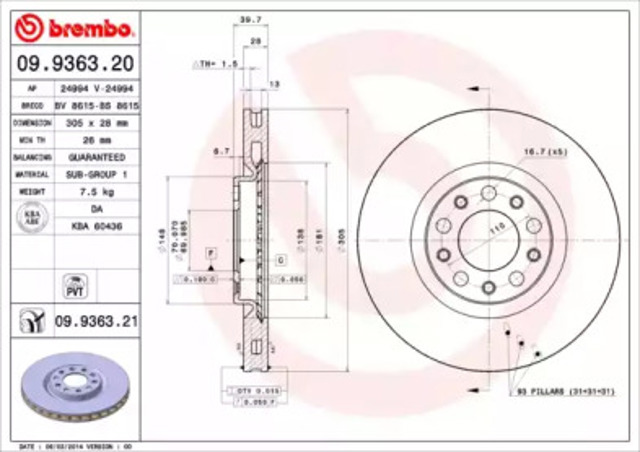 09936321 Brembo