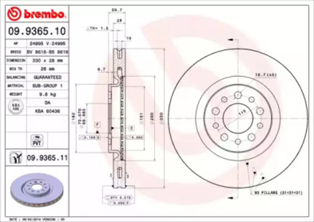 09936511 Brembo