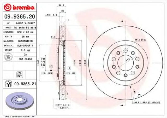 09936521 Brembo