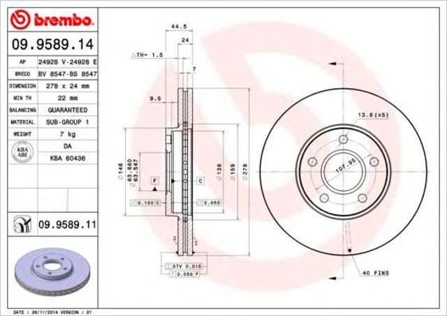 09958914 Brembo
