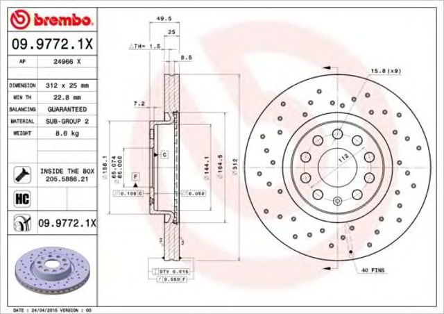 0997721X Brembo