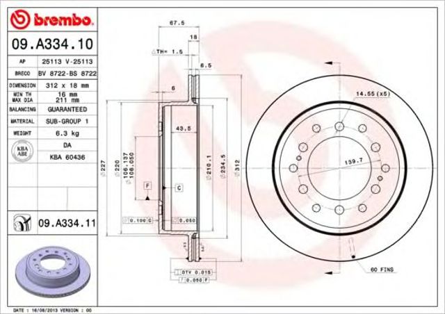 09A33411 Brembo