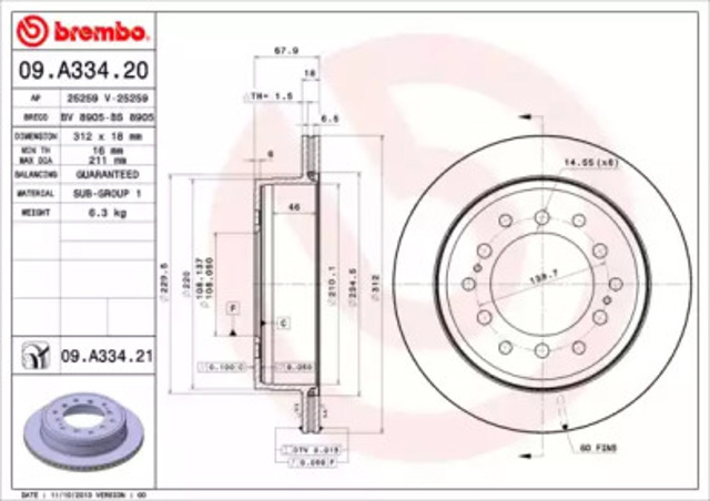 09A33421 Brembo