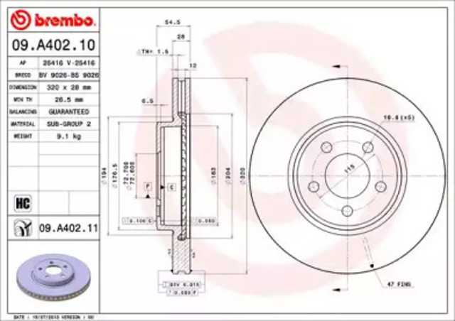 09A40211 Brembo