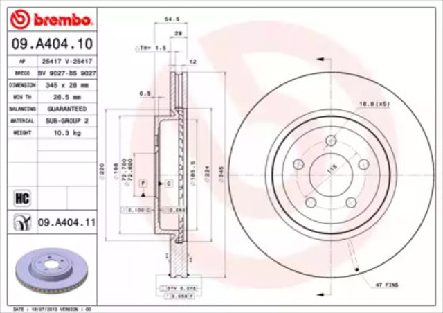 09A40411 Brembo