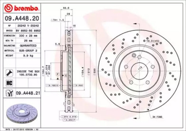 09A44821 Brembo