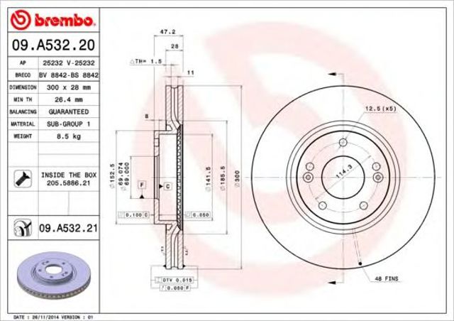 09A53220 Brembo