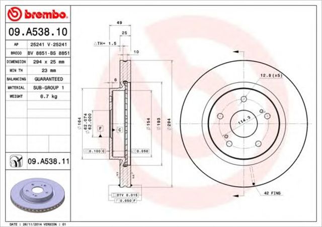 09A53810 Brembo