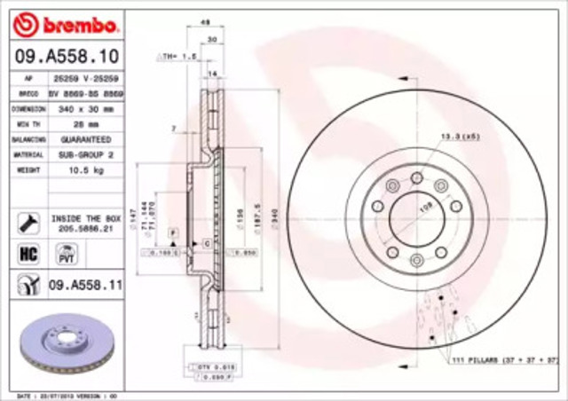 09A55811 Brembo
