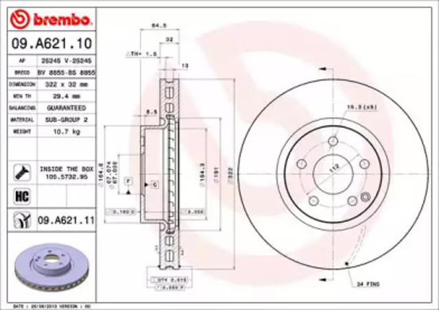 09A62111 Brembo