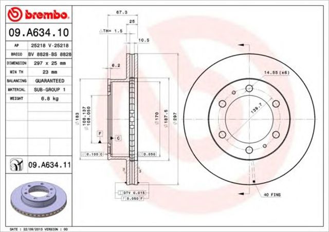 09A63410 Brembo