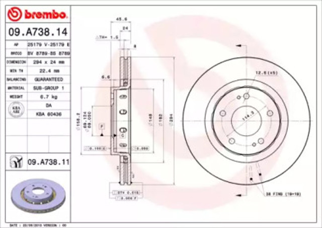 09A73811 Brembo